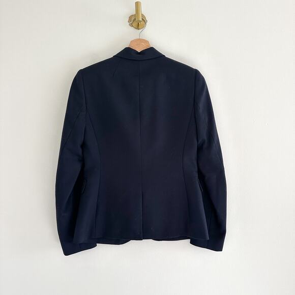 J. Crew Schoolboy Classic Wool Notch-Lapel Blazer Navy Blue 0 - Picture 2 of 10
